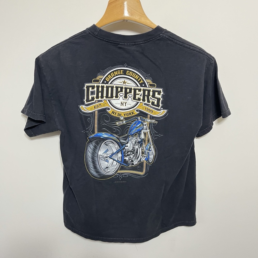 Vintage Orange County Choppers Shirt Y2K Biker Skate 2000s Black Mens L
